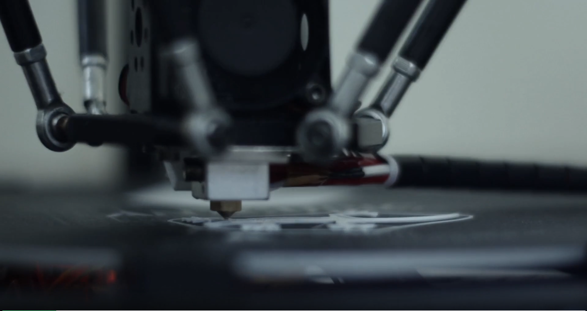 3D printer at work in our shop