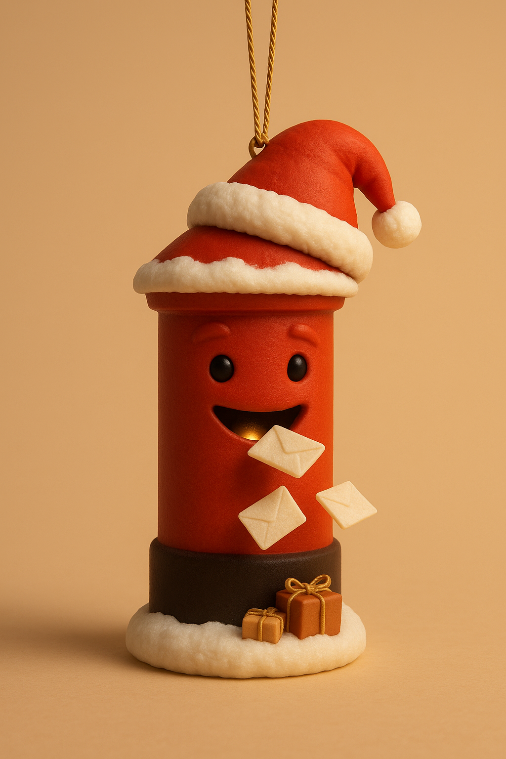 Starry Postbox Christmas Ornament STL – 3D Printable Tree Decoration