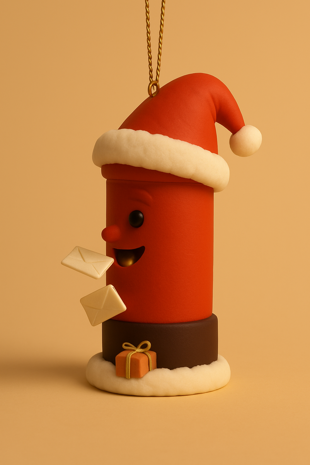 Starry Postbox Christmas Ornament STL – 3D Printable Tree Decoration