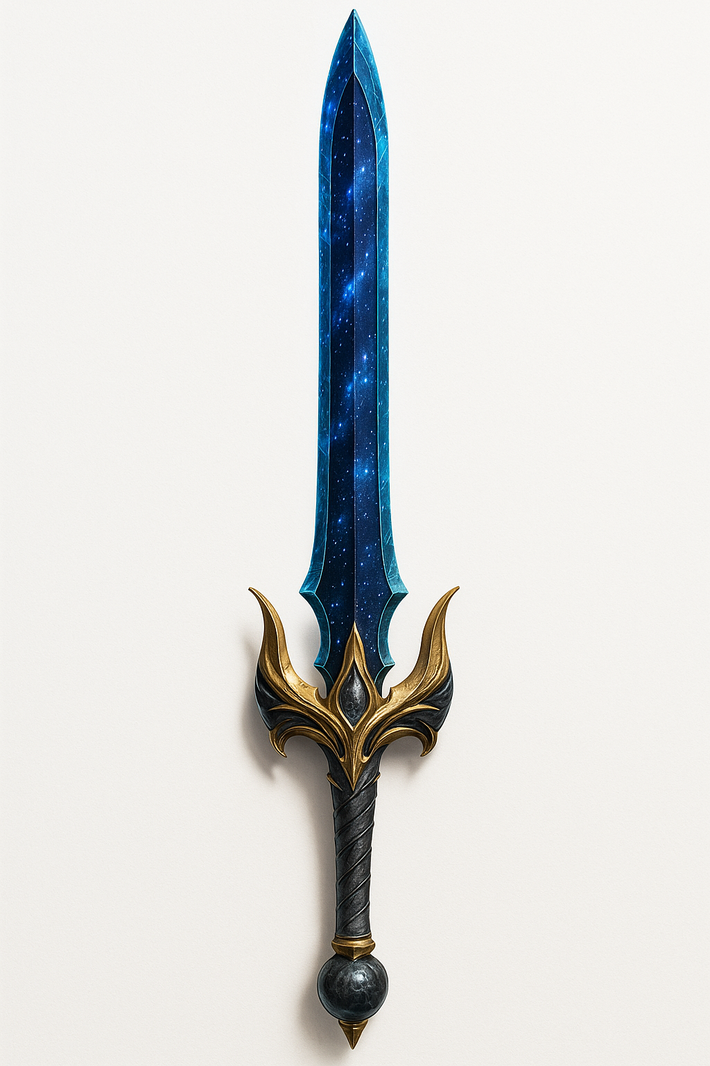Mythical Starforged Blade Sword, Fantasy Sword Model for 3D Printing