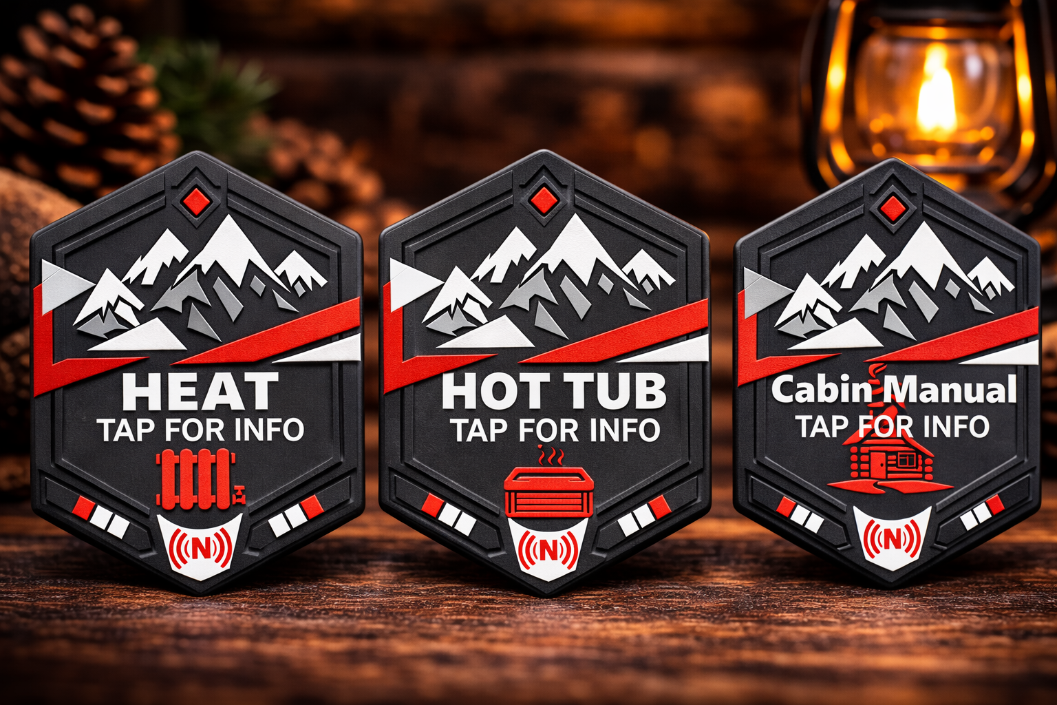 Mountain Side NFC Hospitality Tag Set | Physical