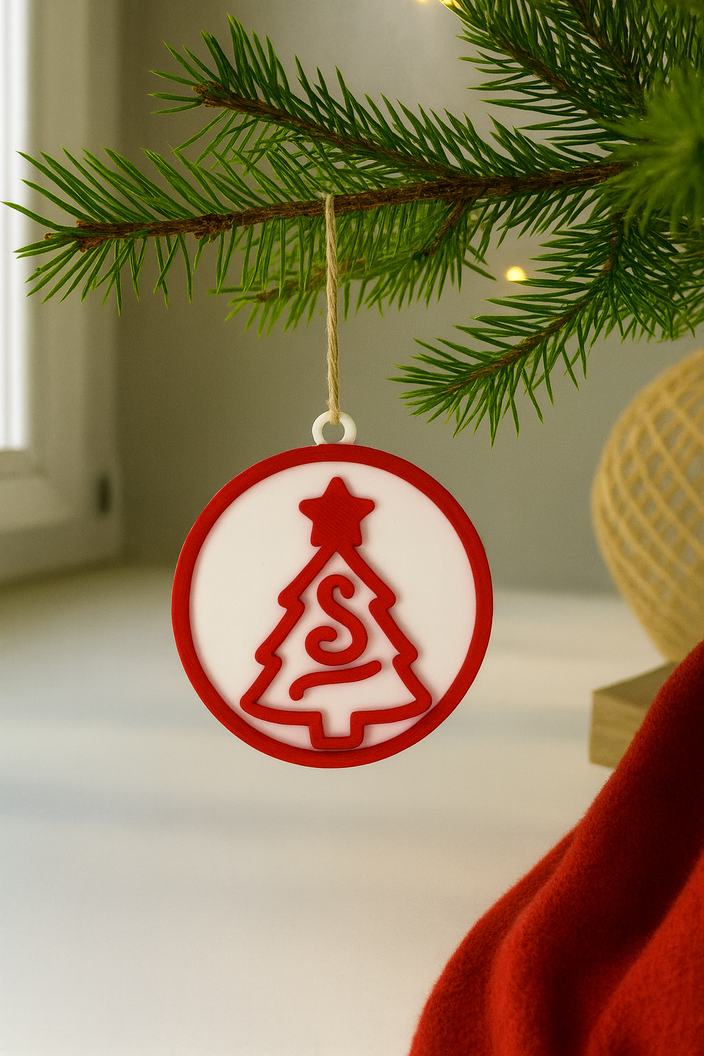 Christmas Tree Decorations STL Bundle – 6 Hanging Round Ornaments (Digital Download)
