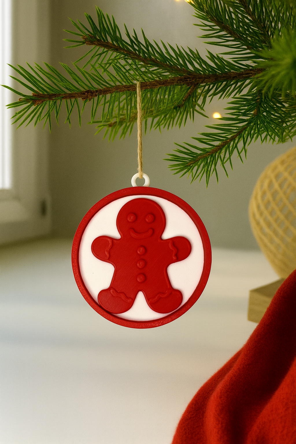 Christmas Tree Decorations STL Bundle – 6 Hanging Round Ornaments (Digital Download)