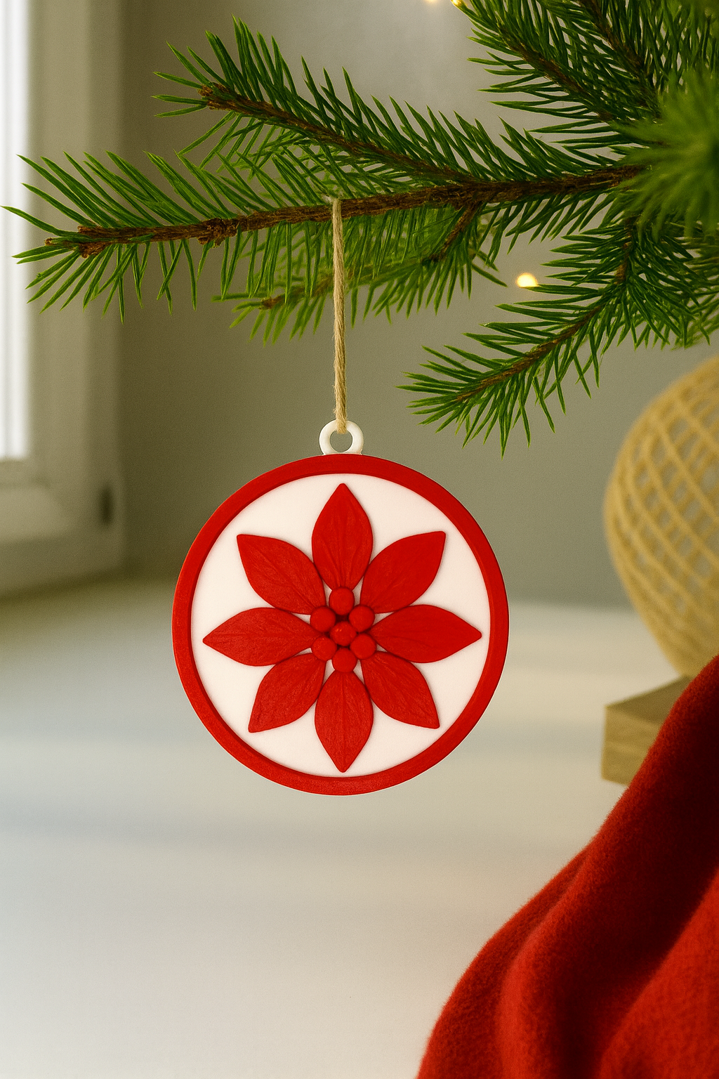 Christmas Tree Decorations STL Bundle – 6 Hanging Round Ornaments (Digital Download)