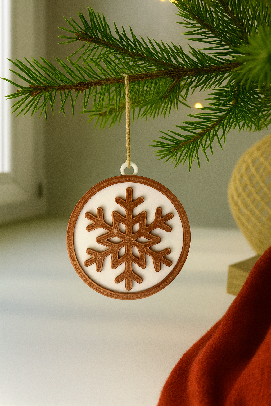 Christmas Tree Decorations STL Bundle – 6 Hanging Round Ornaments (Digital Download)