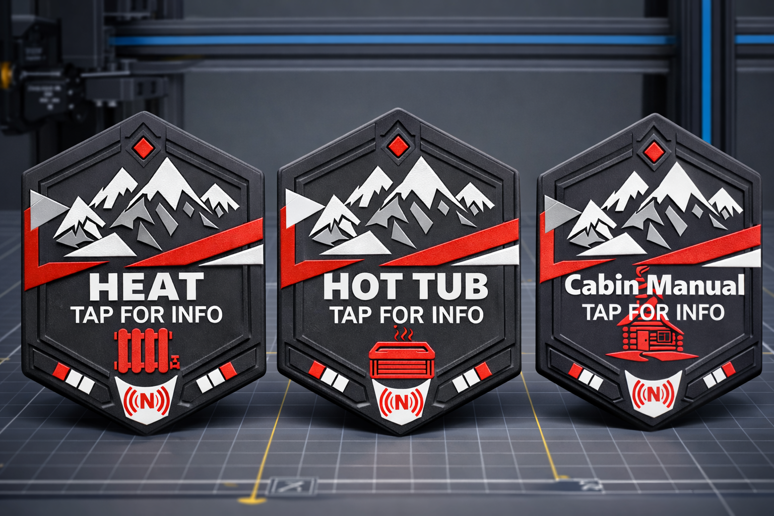 Mountain Side NFC Hospitality Tag Set | Digital Download