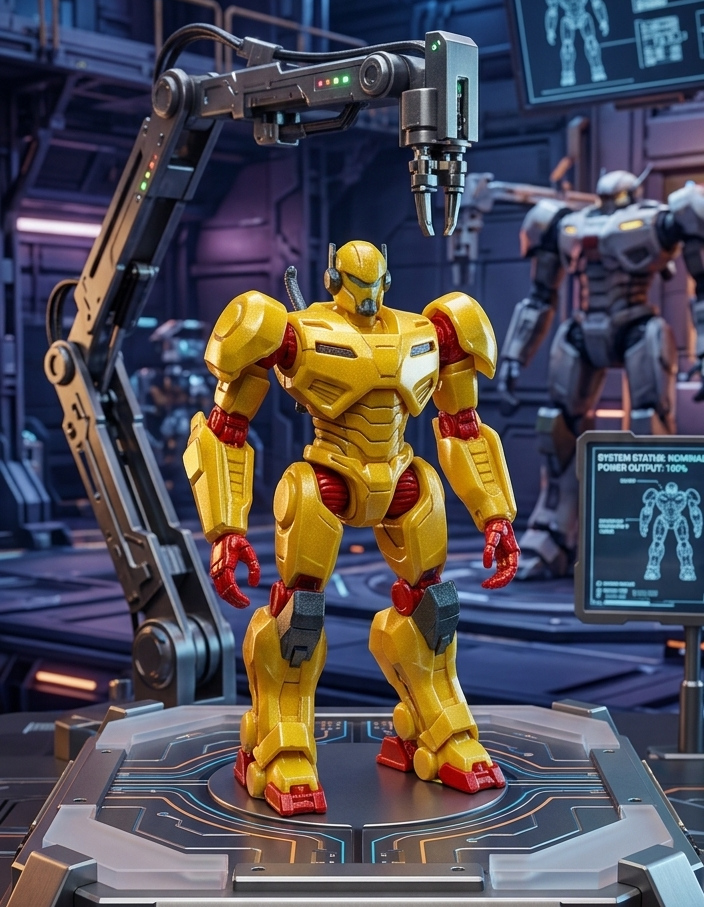 Mech Robot Display Figure – Axiom Unit STL File