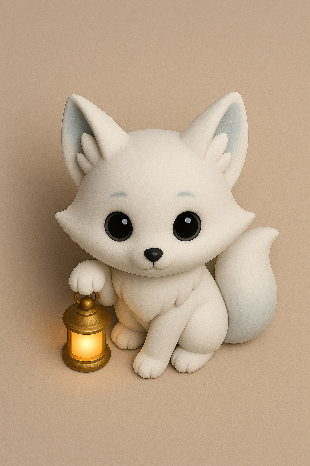 Frosty the Lantern Fox STL – Cute Christmas Winter Figurine (Digital Download)