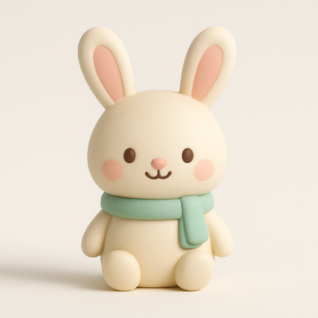 Muffin the Bunny & Cozy Cottage STL Bundle – Christmas 3D Print Set (Digital Download)