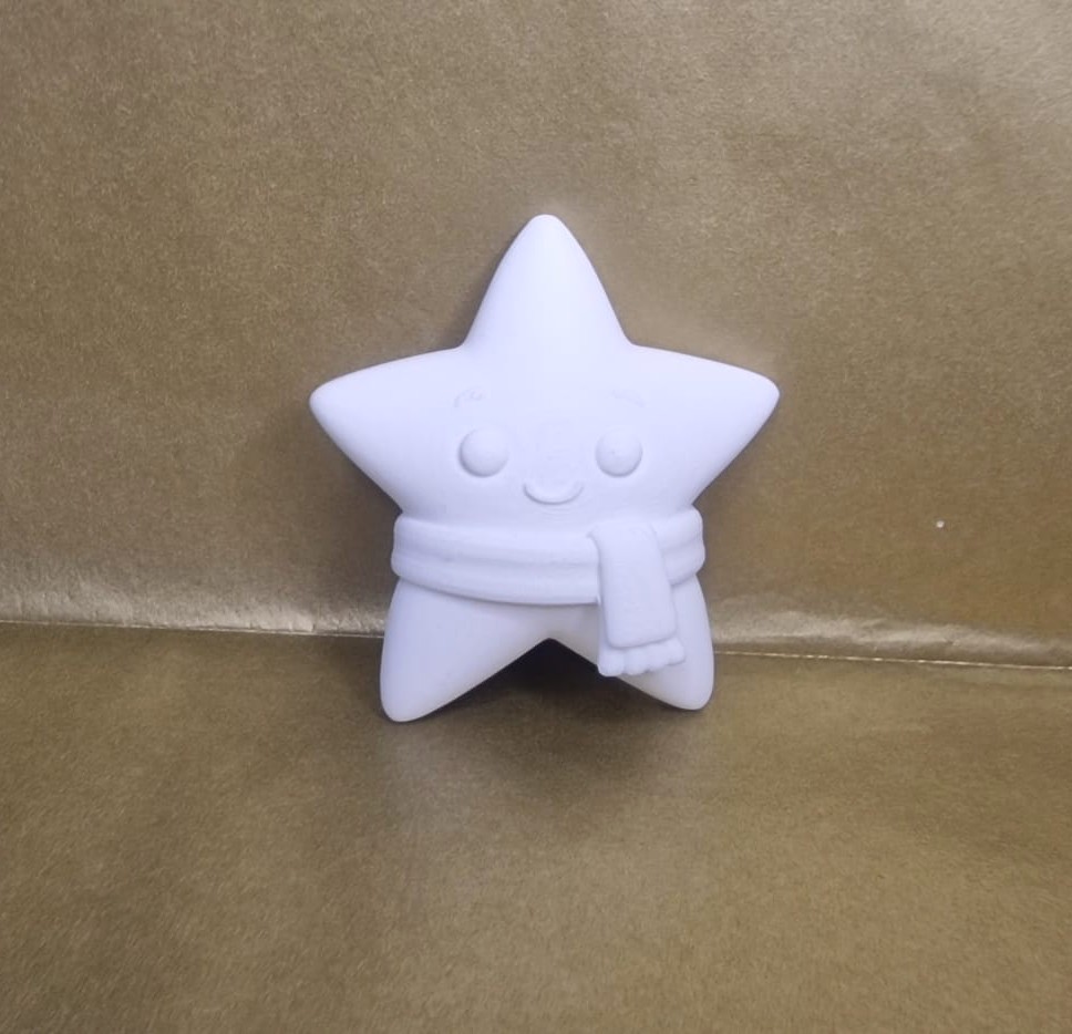 Starbright the Shining Star 3D Printable Ornament Winter Figurine
