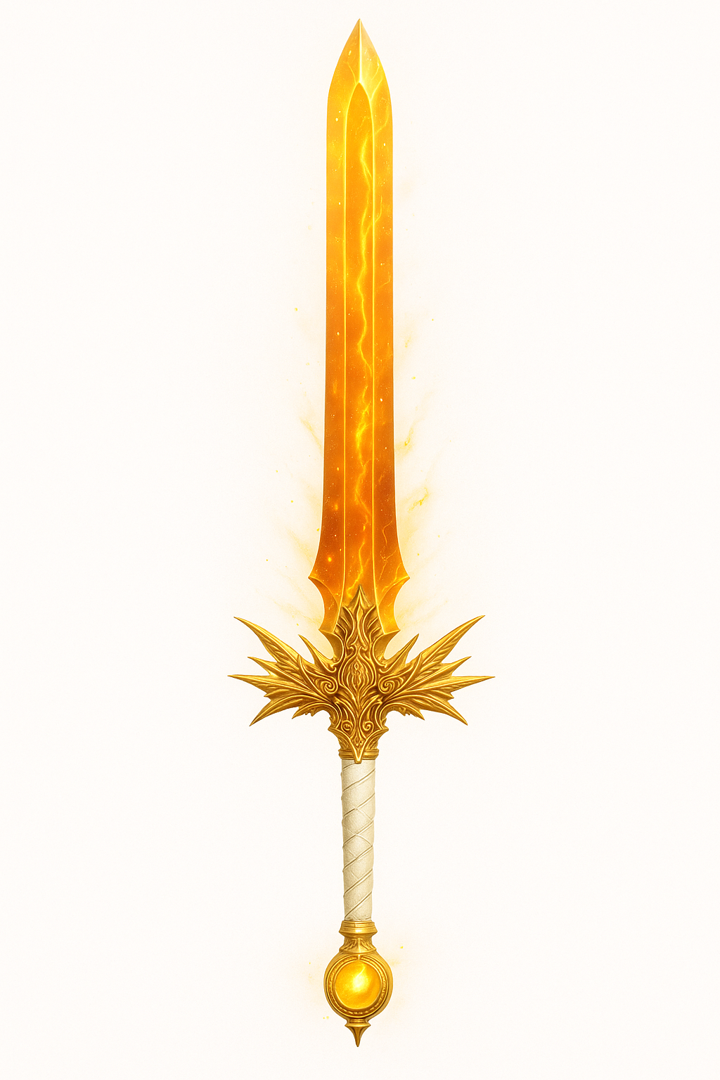 Myhical Solarian Edge Sword, Fantasy Sword Model for 3D Printing