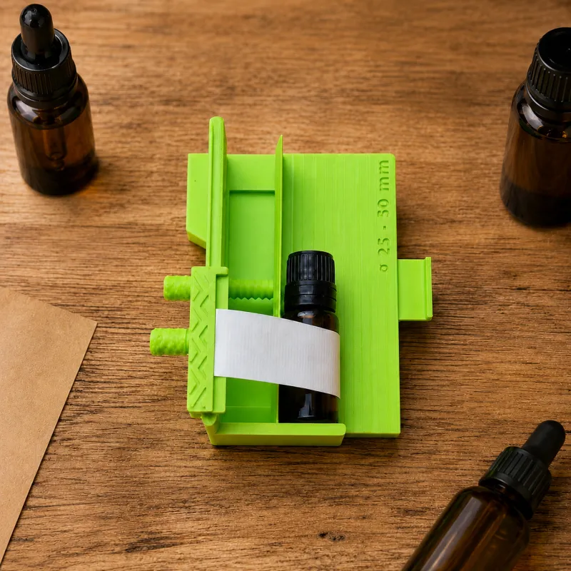 Label Helper Junior – Label Applicator Tool for Small Bottles, Mini Jars and Roller Bottles