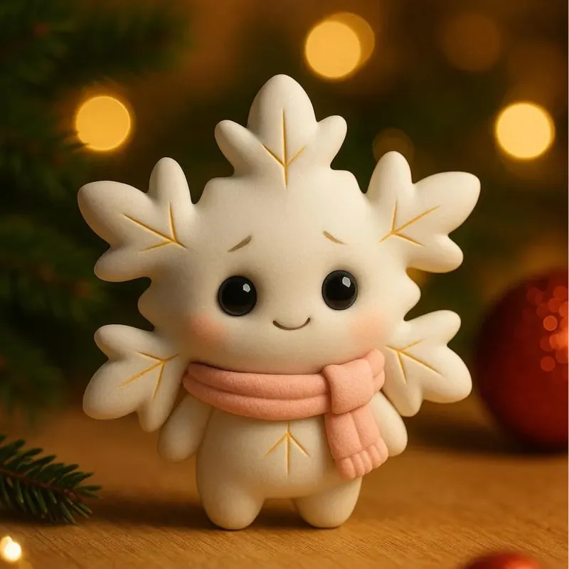 Snowbelle Snowflake — Cute Christmas Ornament