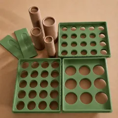 Cosmetic-tube-filling-trays-range_Olive_Green