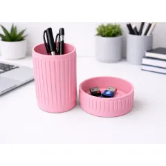 Desk-Organiser-Set-Embossed-Ribbed-Pattern_Light_Pink