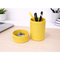 Desk_Organisers_Set_Debossed_Ribbed_Yellow