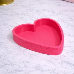 HeartOrganiserSetofTrayHotPink