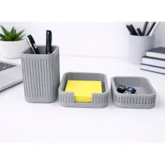 Ribbed_Desk_Organiser_Set_Grey
