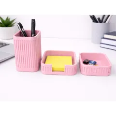 Ribbed_Desk_Organiser_Set_Light_Pink