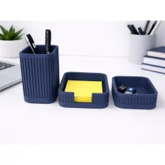 Ribbed_Desk_Organiser_Set_Navy_Blue